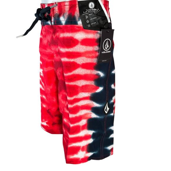 Volcom Big Boys Quatro De Julio Swim Trunk Size 30 NWT - Picture 2 of 3